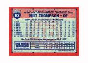 1991 Topps Micro #63 Milt Thompson back image