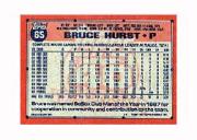 1991 Topps Micro #65 Bruce Hurst back image