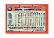1991 Topps Micro #136 Dave Schmidt back image
