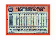 1991 Topps Micro #150 Cal Ripken back image
