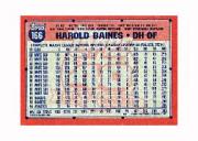 1991 Topps Micro #166 Harold Baines back image