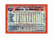 1991 Topps Micro #271 Omar Olivares RC back image