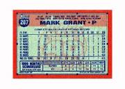 1991 Topps Micro #287 Mark Grant back image