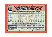1991 Topps Micro #315 Roberto Alomar back image