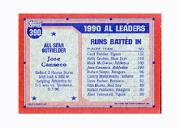 1991 Topps Micro #390 Jose Canseco AS back image