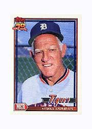 1991 Topps Micro #519 Sparky Anderson MG