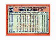 1991 Topps Micro #528 Denny Martinez back image