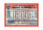 1991 Topps Micro #530 Roger Clemens back image