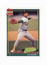 1991 Topps Micro #553 Joe Klink