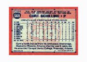 1991 Topps Micro #569 Curt Schilling back image