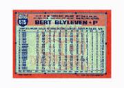 1991 Topps Micro #615 Bert Blyleven back image