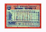 1991 Topps Micro #653 Anthony Telford back image