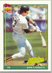 1991 Topps Micro #700 Jose Canseco