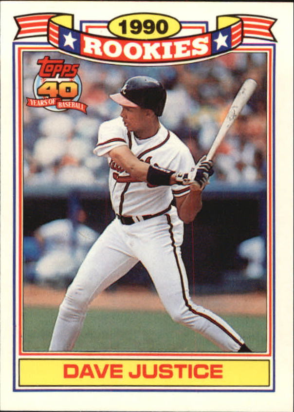 1991 Topps Rookies #15 Dave Justice