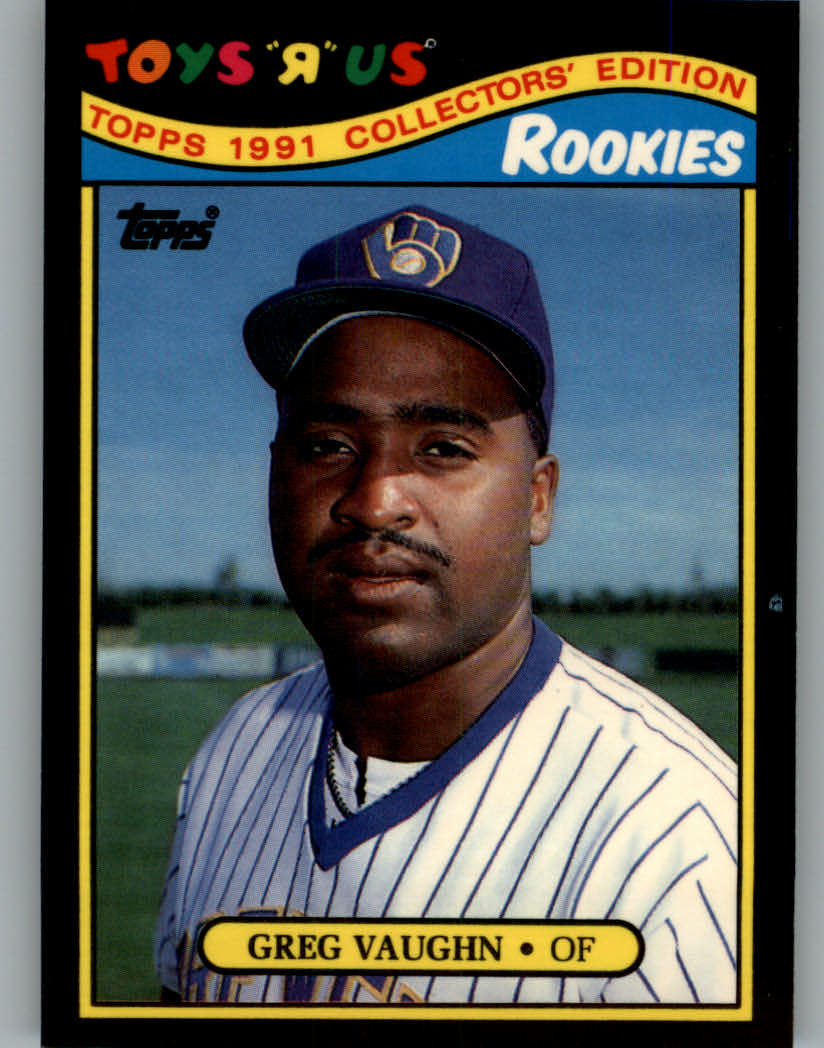 1991 Toys'R'Us Rookies #29 Greg Vaughn - NM
