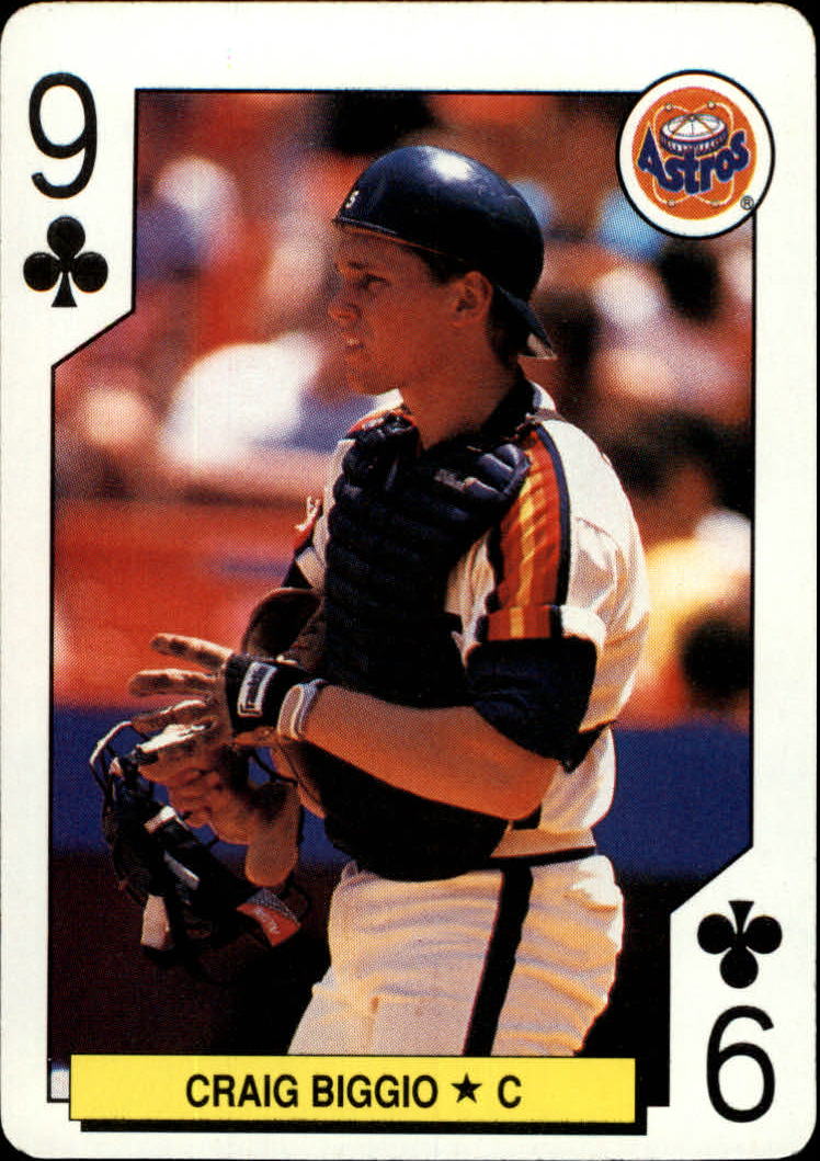 1991 U.S. Playing Cards All-Stars #9C Craig Biggio
