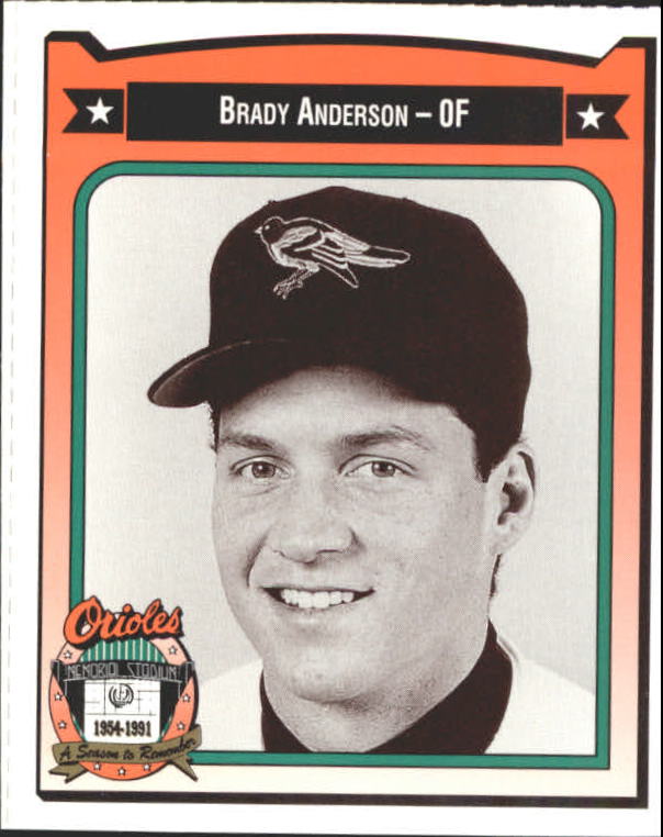 1991 Orioles Crown #9 Brady Anderson