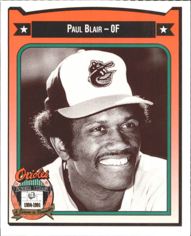 1991 Orioles Crown #36 Paul Blair - A7198 - NM-MT