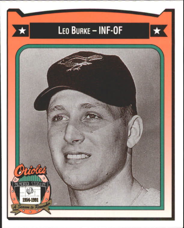 1991 Orioles Crown #62 Leo Burke