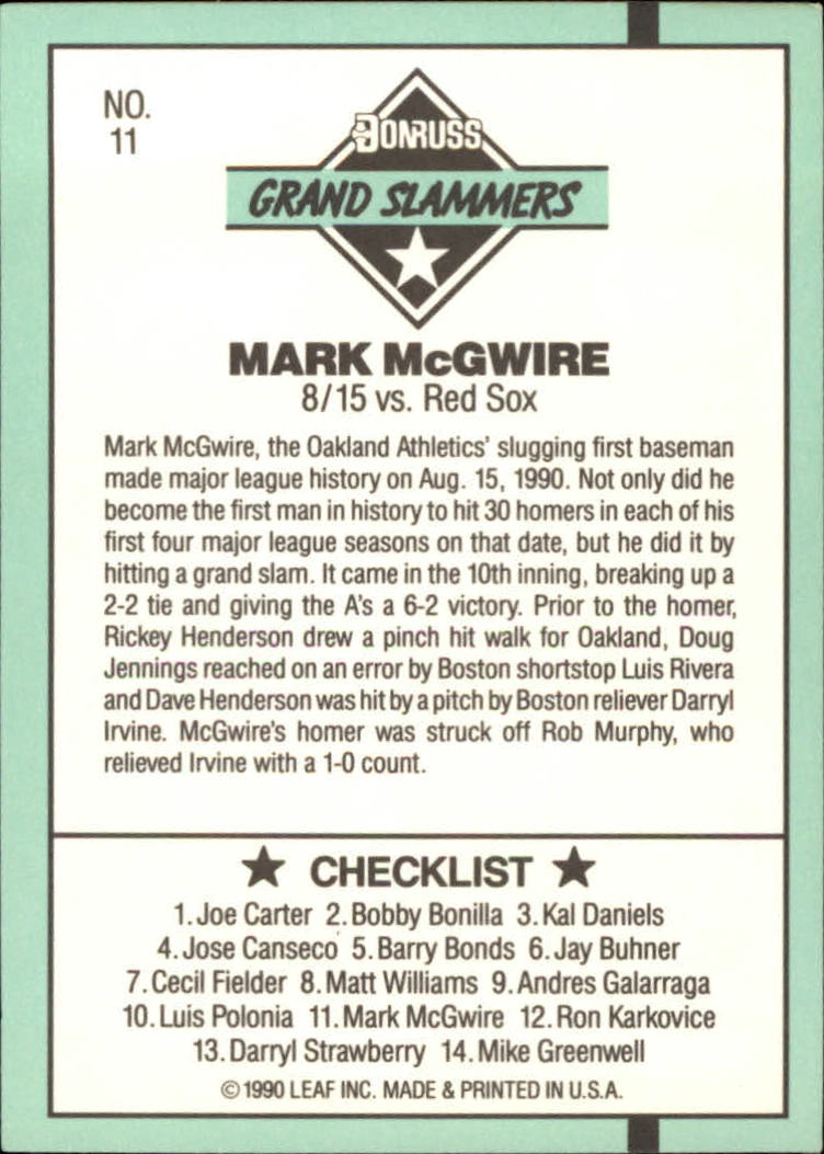 Donruss 1991 Grand Slammers Sealed Pack Green Border Darryl