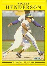 1991 Fleer #10 Rickey Henderson