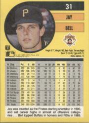 1991 Fleer #31 Jay Bell back image