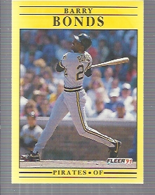 1991 Fleer #33 Barry Bonds