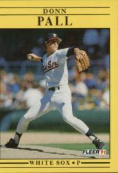1991 Fleer #130 Donn Pall/No dots over any/i's in text