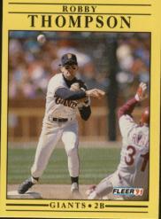 B2794- 1991 Fleer Baseball Cards 251-495 +Rookies -You Pick- 15+ FREE US SHIP - Picture 46 of 477