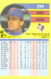 Kenny Rogers 1991 Topps Baseball Card #332 Texas Rangers