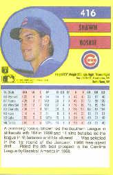 1991 Fleer #416 Shawn Boskie back image