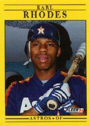 1991 Fleer Baseball "Main Set" Base Cards #481 to #720 - Bild 67 von 481