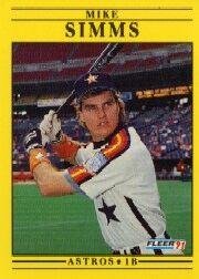 1991 Fleer Baseball "Main Set" Base Cards #481 to #720 - Bild 71 von 481