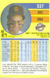 1991 Fleer Baseball "Main Set" Base Cards #481 to #720 - Bild 94 von 481