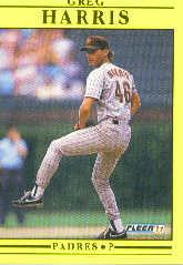 1991 Fleer Baseball "Main Set" Base Cards #481 to #720 - Bild 101 von 481