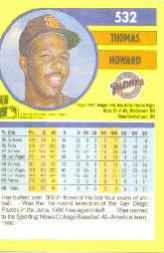 1991 Fleer Baseball "Main Set" Base Cards #481 to #720 - Bild 104 von 481