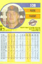 1991 Fleer Baseball "Main Set" Base Cards #481 to #720 - Bild 116 von 481