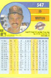 1991 Fleer Baseball "Main Set" Base Cards #481 to #720 - Bild 134 von 481
