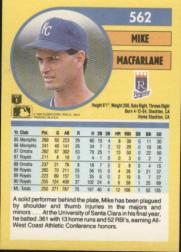 1991 Fleer Baseball "Main Set" Base Cards #481 to #720 - Bild 164 von 481
