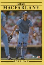 1991 Fleer Baseball "Main Set" Base Cards #481 to #720 - Bild 163 von 481