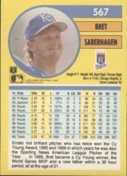1991 Fleer Baseball "Main Set" Base Cards #481 to #720 - Bild 174 von 481