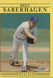 1991 Fleer Baseball "Main Set" Base Cards #481 to #720 - Bild 173 von 481