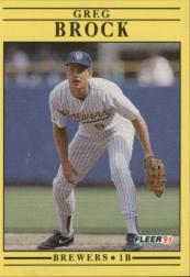 1991 Fleer Baseball "Main Set" Base Cards #481 to #720 - Bild 193 von 481