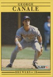 1991 Fleer Baseball "Main Set" Base Cards #481 to #720 - Bild 195 von 481