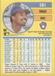 1991 Fleer Baseball "Main Set" Base Cards #481 to #720 - Bild 202 von 481