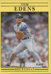 1991 Fleer Baseball "Main Set" Base Cards #481 to #720 - Bild 203 von 481