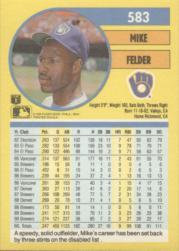 1991 Fleer Baseball "Main Set" Base Cards #481 to #720 - Bild 206 von 481