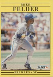 1991 Fleer Baseball "Main Set" Base Cards #481 to #720 - Bild 205 von 481