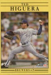 1991 Fleer Baseball "Main Set" Base Cards #481 to #720 - Bild 211 von 481