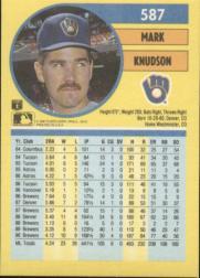 1991 Fleer Baseball "Main Set" Base Cards #481 to #720 - Bild 214 von 481